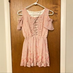 Liz Lisa pink check top